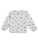 Хлопковая толстовка с принтом Atel Bonpoint, Light Grey - фото