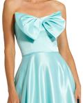 Mac Duggal А-силуэт Бант Бальное платье, Aqua - фото 3