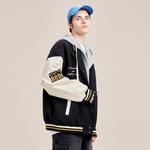 Doraemon Бейсбольная куртка унисекс, Black (Towel Embroidery) - фото 10