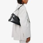 Сумка через плечо из кожи хобо Verafied, черный - фото 2