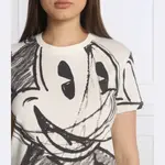 Футболка стандартного кроя Desigual, бежевый - фото 4