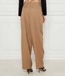 Брюки женские Michael Kors широкого кроя полушерстяные, бежевый - фото 3