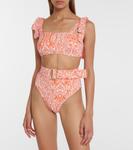 Верх бикини Одри Alexandra Miro, Orange Zebra - фото 2