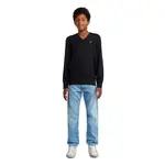 Свитер G-Star Basic с V-образным вырезом, черный - фото 4