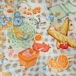 HERMES Шёлковый шарф, Aqua Green/Beige - фото 7