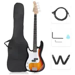 Электрогитарный ключ для бас-гитары Glarry GP для левшей, цвет Sunset - фото