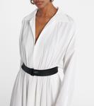 Поясное платье Norma Kamali, белый - фото 4