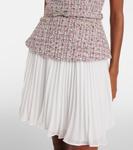 Многослойное мини-платье Self-Portrait, розовый - фото 5