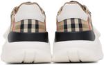 Кроссовки бежевые в клетку Burberry, Archive beige IP check - фото 2