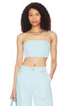 Топ BY.DYLN Cooper Crop, цвет Light Blue - фото