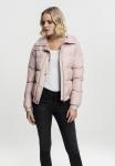Зимняя куртка Urban Classics Ladies Hooded Puffer Jacket, розовая - фото