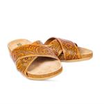 Women's Gracie Hand Tooled Sandals In Caramel Myra, Caramel - фото 2