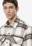 Куртка PULL&BEAR CHECK, White - фото 6