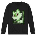 Мужской флисовый свитшот Pokemon Sprigatito Stats Licensed Character - фото