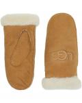Перчатки UGG Embroidered Water Resistant Sheepskin Mitten with Tech Palm, цвет Chestnut - фото