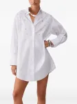 Рубашка-платье с украшениями LIU JO, белый - фото 3
