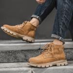 Мужские ботинки Cahhrrn X Martin Boot Men Beige Othellon - фото 4