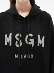 MSGM хлопковая толстовка с логотипом, черный - фото 5