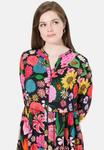 Платье Ulla Popken FLOWER PRINT 3/4 SLEEVE BUTTON DOWN , Grass Green/Green - фото 3