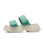 Шлепанцы женские Boree, зеленый/белый - фото