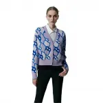 Женский трикотаж Argyle Monogram MLB, светло-фиолетовый - фото 10