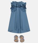 Платье с оборками Brunello Cucinelli, синий - фото 2