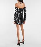 Мини-платье с вырезом в горошек Magda Butrym, Black Dots - фото 3