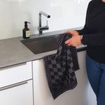 Чайные полотенца Zollner, 50x50 см, черный - фото 4