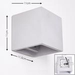 »Alli« современный бра из бетона серого цвета со световым эффектом hofstein - фото 2