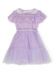 Monnalisa платье с оборками, фиолетовый - фото 2