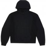 Худи из ткани с вставками Ader Error, черный - фото