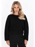 Женский свитер черного цвета faina - фото 3