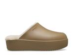 Сабо Crocs Dylan Lined Platform Clog - Women's, темно-бежевый - фото 4