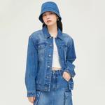 MONOGRAM Коллекция Reading Джинсовая куртка Унисекс Индиго Mlb - фото 3