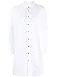 Платье-рубашка на пуговицах PALM ANGELS, белый - фото