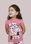 Футболка Name it PET SHOP, Rapture Rose/Pink - фото