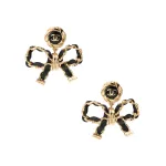 Chanel Женские серьги, черные - фото