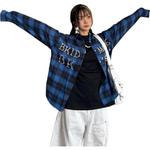 Рубашка Unisex Lapel Moderate ZIAREL, синий - фото