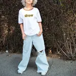 Джинсы унисекс коллекции Smiley Blue Drew House, синий - фото 6