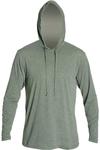 Футболка с капюшоном ANETIK Low Pro Tech, цвет dark olive heathered - фото