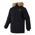 Куртка теплые с капюшоном пуховик New Balance, черный - фото