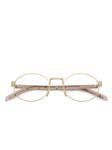 Prada Eyewear PRB55V oval-frame очки, фиолетовый - фото 3