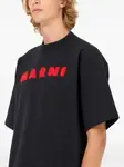 Футболка с вышитым логотипом Marni, черный - фото 3