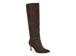 Ботинки Nine West Lorthey Boot, Dark Brown Suede - фото