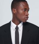 Галстук из шерсти и шелка Valentino Garavani, черный - фото 3