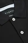 Рубашка-поло bugatti, облегающая фигуру, черный - фото 5