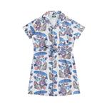 Платье-рубашка Kith Kids For AMNH, белое - фото