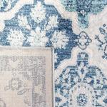 Ковер для гостиной и спальни SAFAVIEH, 61 x 122 см, Brentwood Collection Navy / Grey BNT815M с цветочным принтом, потертый, без ворса - фото 3