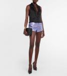 Переливающиеся шорты из собле TOM FORD, фиолетовый - фото 2