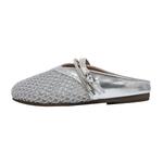 Закрытые тапочки для женщин Captain illy, серебро - фото